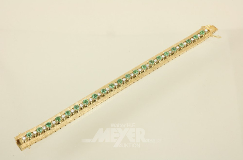 Armband, 750er GG, Modell 60er Jahre,