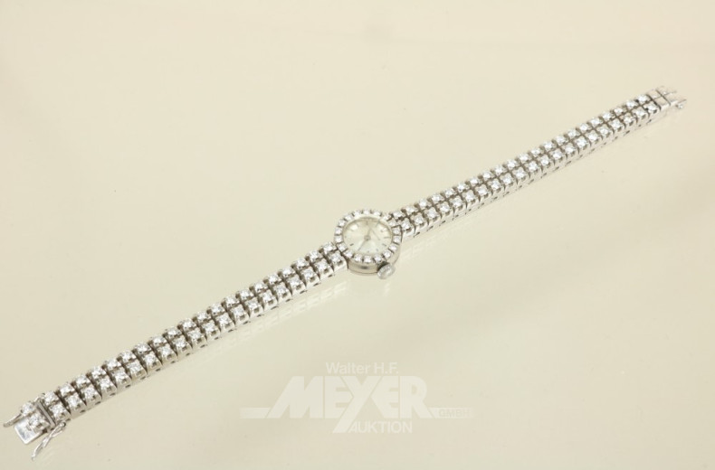 Damenarmbanduhr, 750er WG, LONGINES