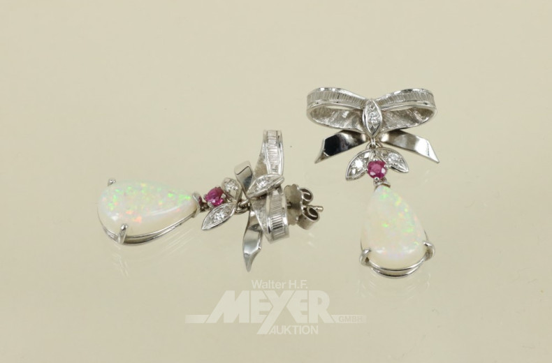 Paar Ohrgehänge, 750er WG ''Schleifen''