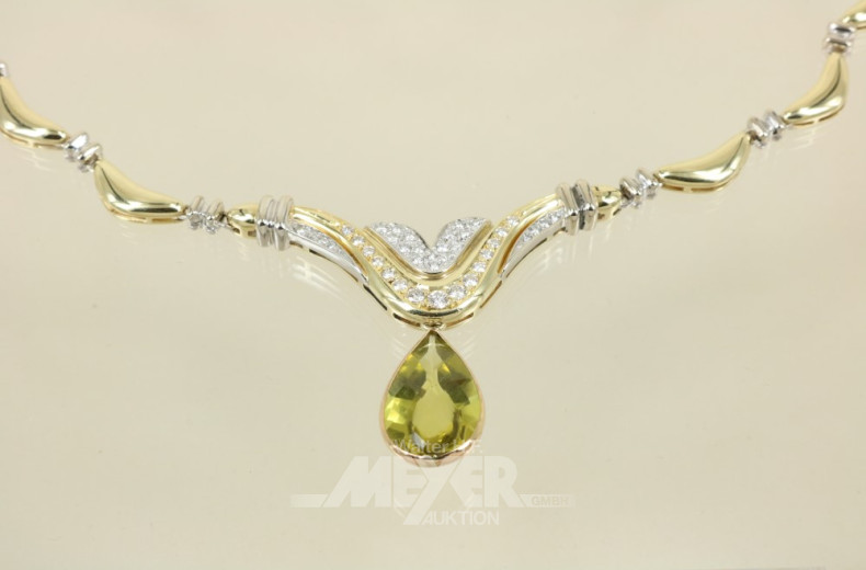 Collier, 585er GG, Modellanfertigung,