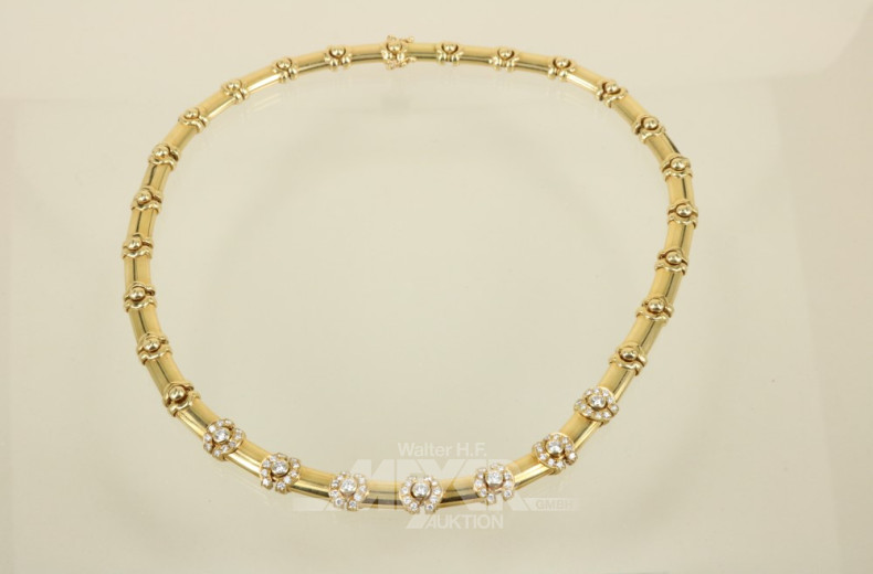 Collier, 750er GG, modernes Design,