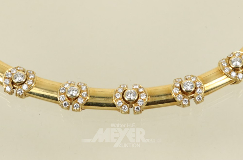 Collier, 750er GG, modernes Design,