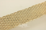 Gliederarmband, 585er GG, ca. 65 g.