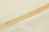 Armband, 750er GG, ca. 33 g.