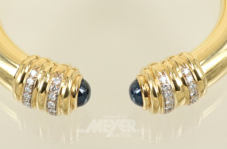 Armreifen, 750er GG, modernes Design,