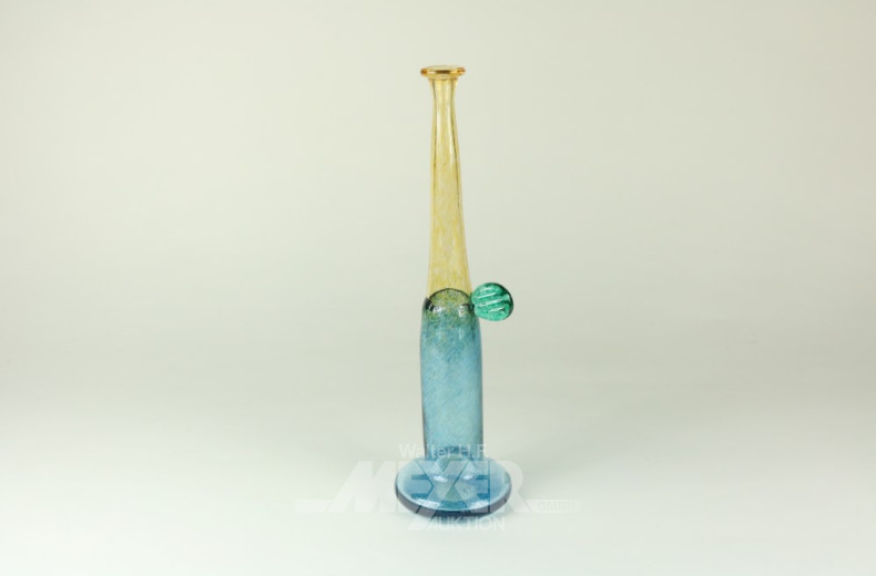 Kunstglasvase, sign. Bertel Vallien