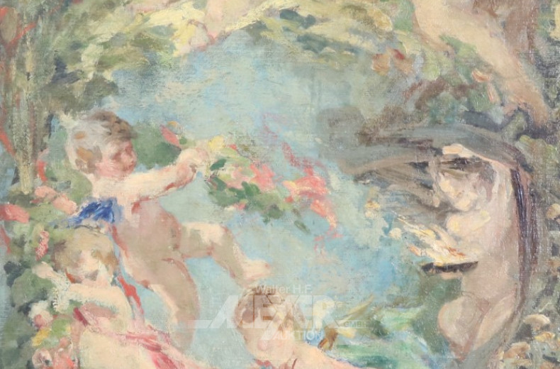 Gemälde ''Puttenreigen'',