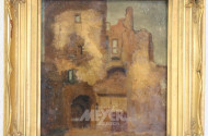 kl. Gemälde ''Ruinen'',