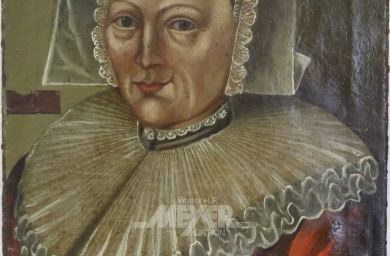 Gemälde ''Damen Portrait'', unsig.,