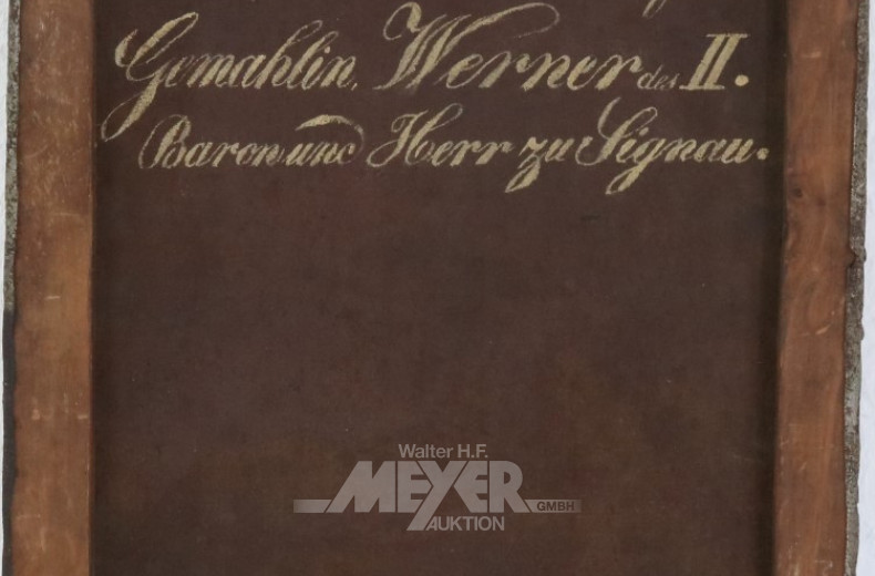 Gemälde ''Damen Portrait'', unsig.,