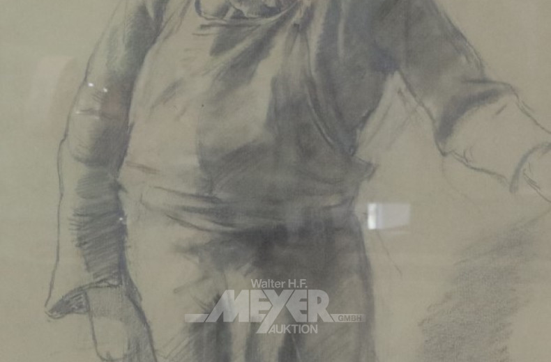 3 Zeichnungen ''Portraits und schöne