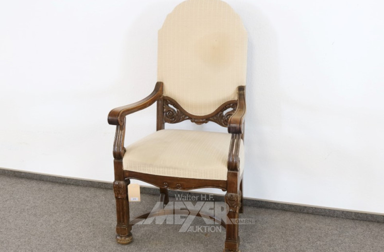 gr. Armlehnsessel um 1920, Eiche,