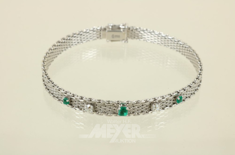 Armband, 750er WG, 70iger Jahre Stil,