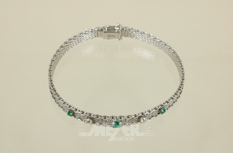 Armband, 750er WG, 70iger Jahre Stil,