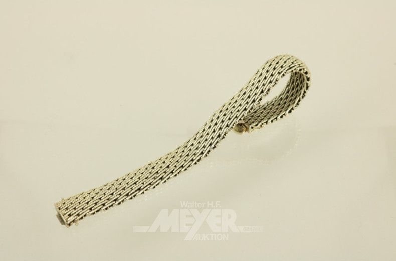 Armband, 585er GG, ca. 52 g.