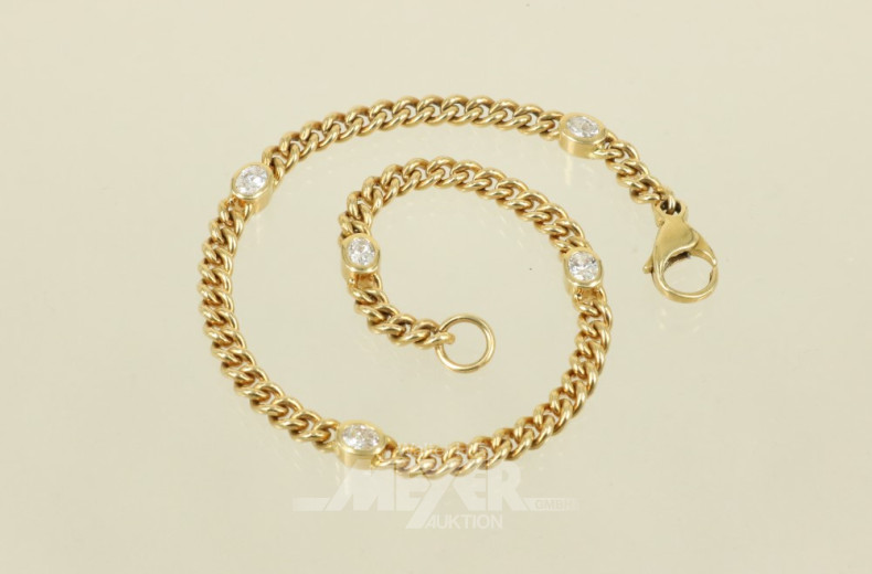 Armband, 750er GG, Rundpanzer,