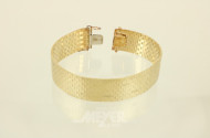 breites Armband, 585er GG, mattiert