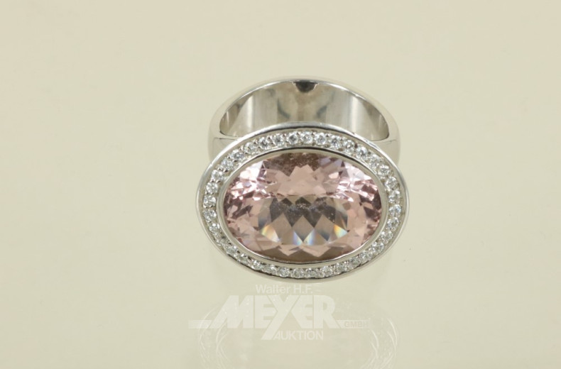 Damenring, 585er WG, modernes Design,