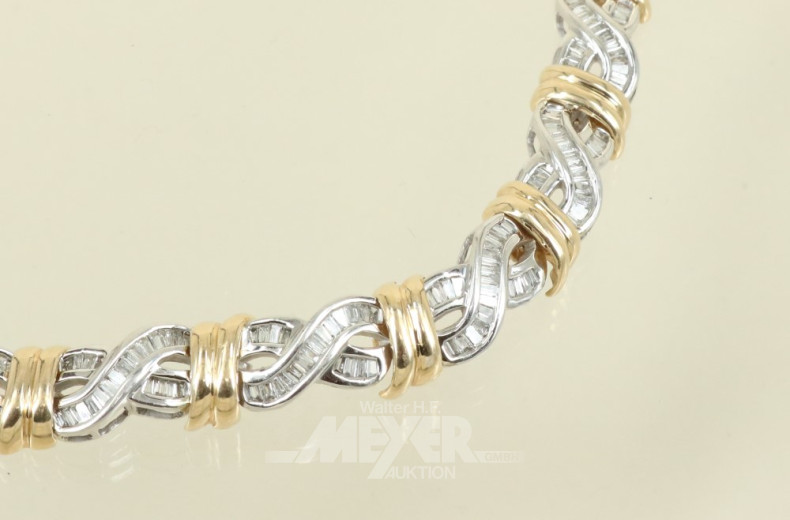 Armband, 585er WG/GG, ca. 25 g.,