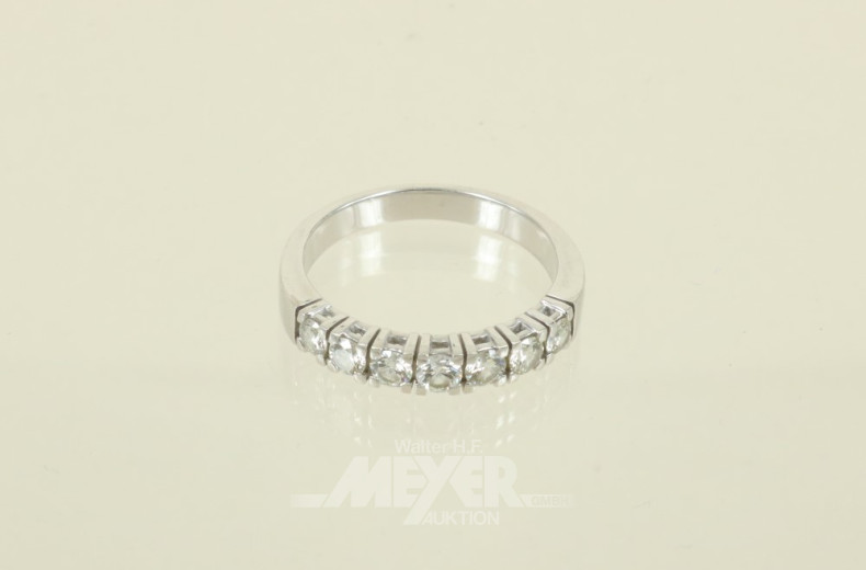 Damenring, 585er WG, ca. 6 g., besetzt