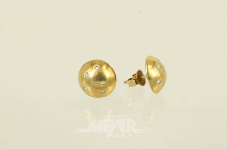 Paar kl. Ohrstecker, Halbkugeln,