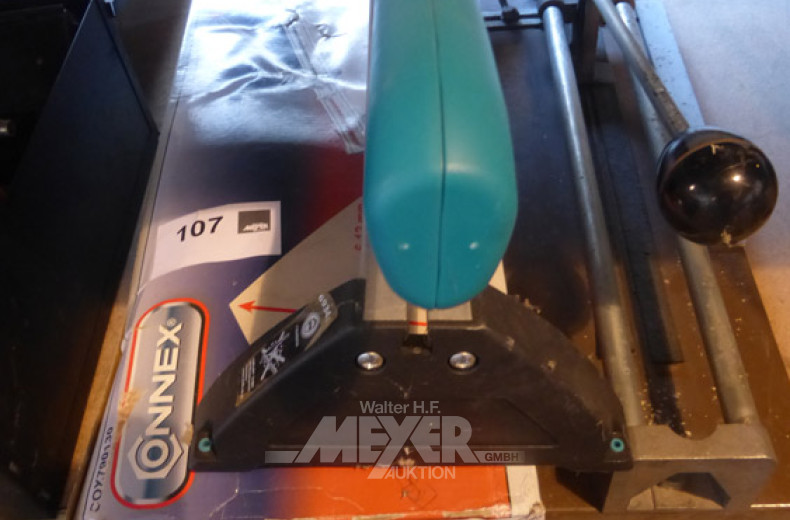 2 Fliesenschneider und 1 Laminatschneider