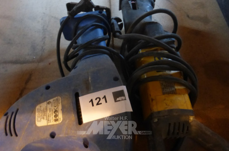 Tigersäge und 1 Elektro- Fuchsschwanz