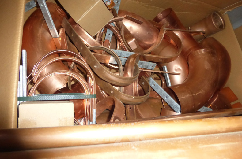 gr. Posten Kupfertraufbleche,