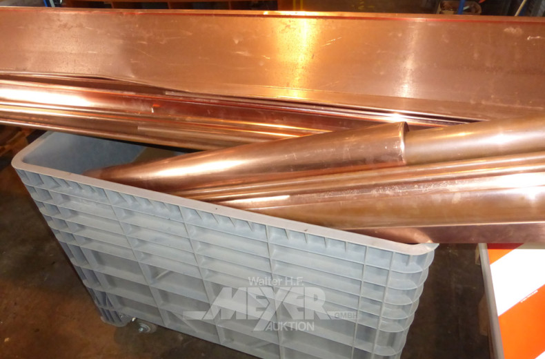 gr. Posten Kupfertraufbleche,