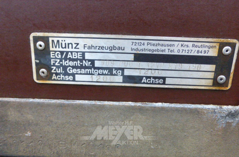 SDAH-Anhänger MÜNZ