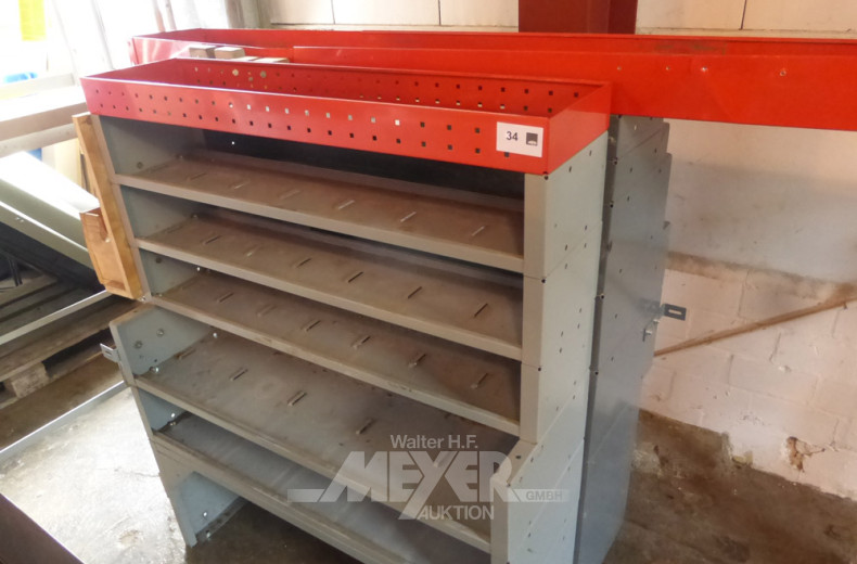 2 Einbauregale für Kastenwagen