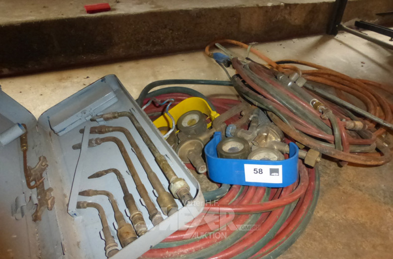 Gas- Sauerstoffarmatur, Brennerspitzen,