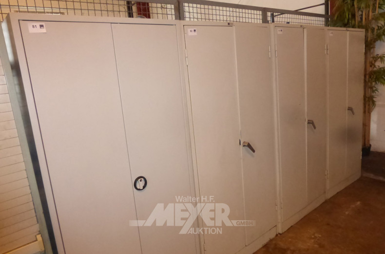 2- türiger Metall- Magazinschrank