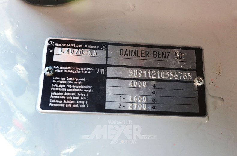 DAIMLER-BENZ L407 D-KA