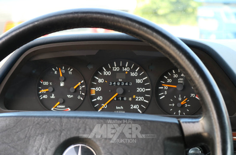MERCEDES-BENZ W126 500SE, dkl. blau