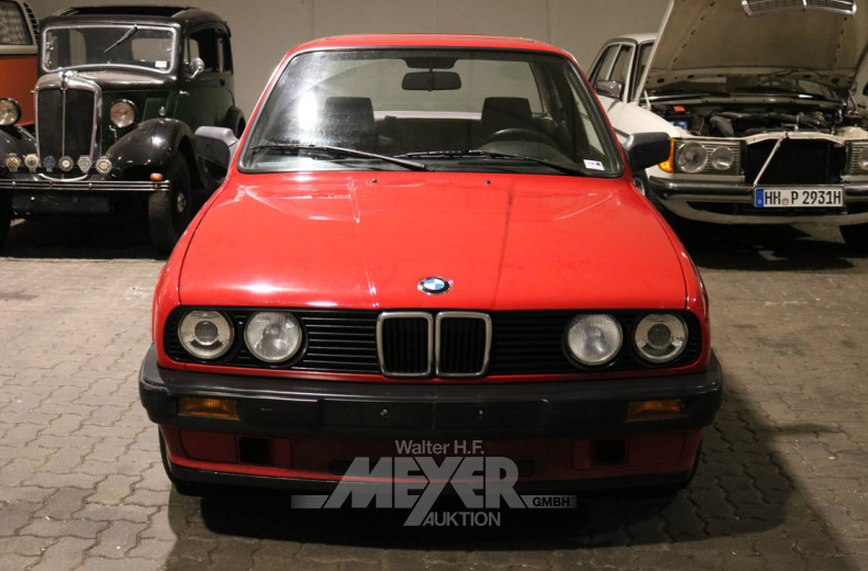 BMW 320i E30, zinnoberrot