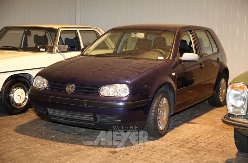 VOLKSWAGEN Golf IV, blau metallic,