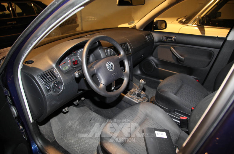 VOLKSWAGEN Golf IV, blau metallic,