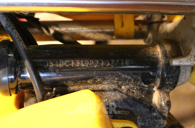 Mini-Crossmotorrad SUZUKI, gelb