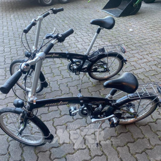 2 Faltfahrräder CURTIS, schwarz mit