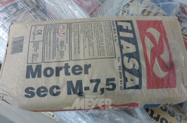 1316 Säcke FIASA MORTER 210, sec M-7,5