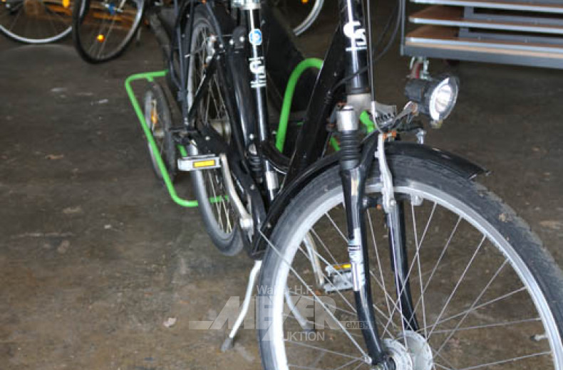 Damenfahrrad, schwarz,