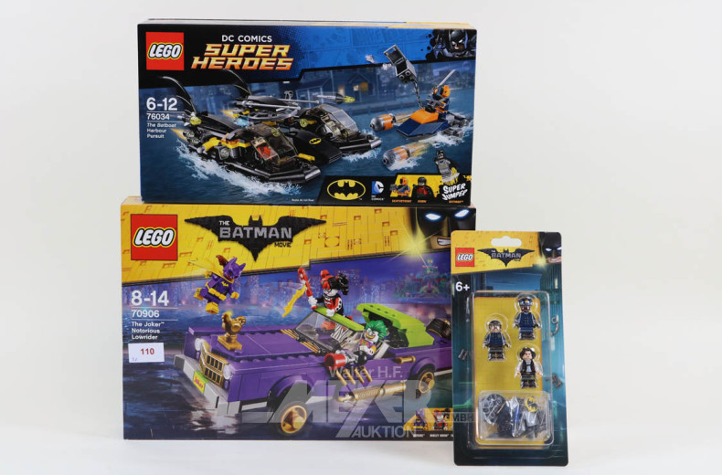 3 LEGO The Batman u. DC Super Heroes