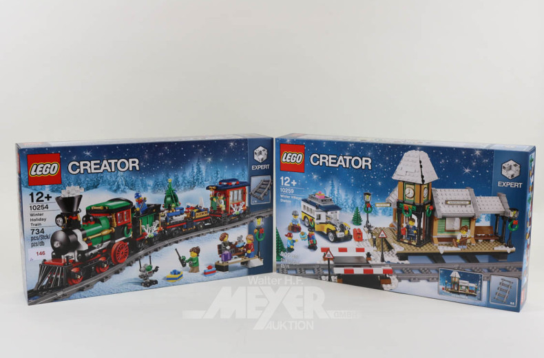 2 LEGO Creator ''Winter Holiday Train''