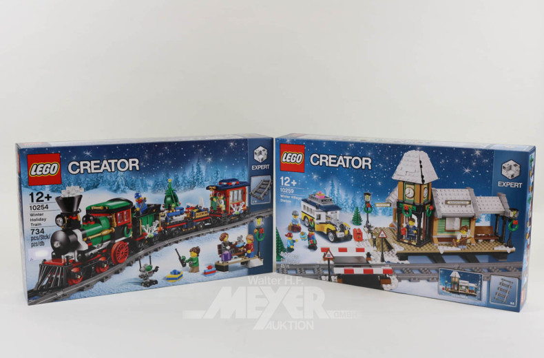 2 LEGO Creator ''Winter Holiday Train''