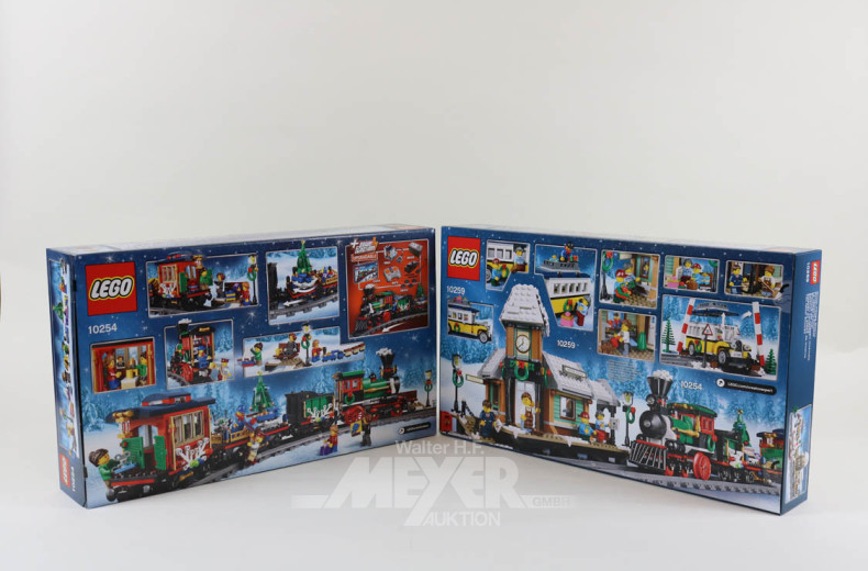2 LEGO Creator ''Winter Holiday Train''