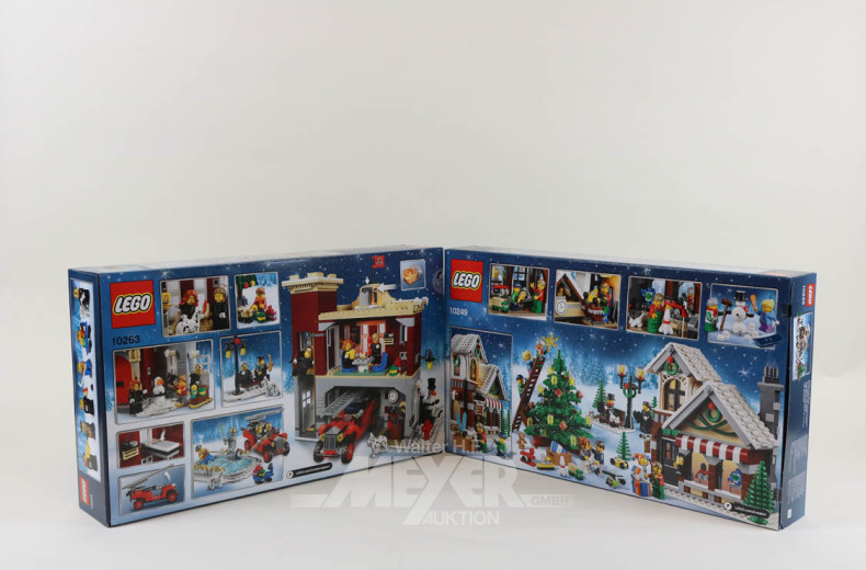 2 LEGO Creator ''Winter Village Fire