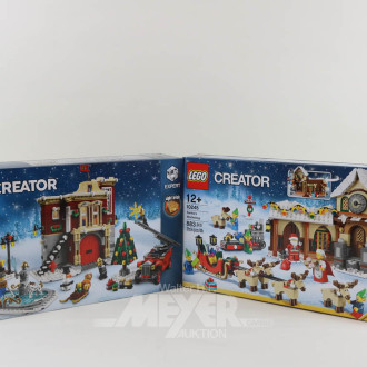 2 LEGO Creator ''Winter Village Fire