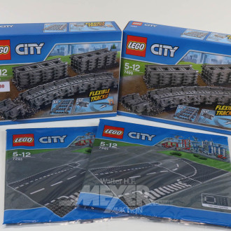 Posten LEGO City Schienen und Straßen