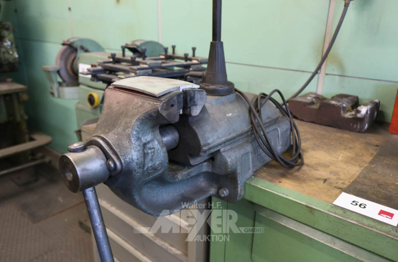 Werkbank mit fest montiertem